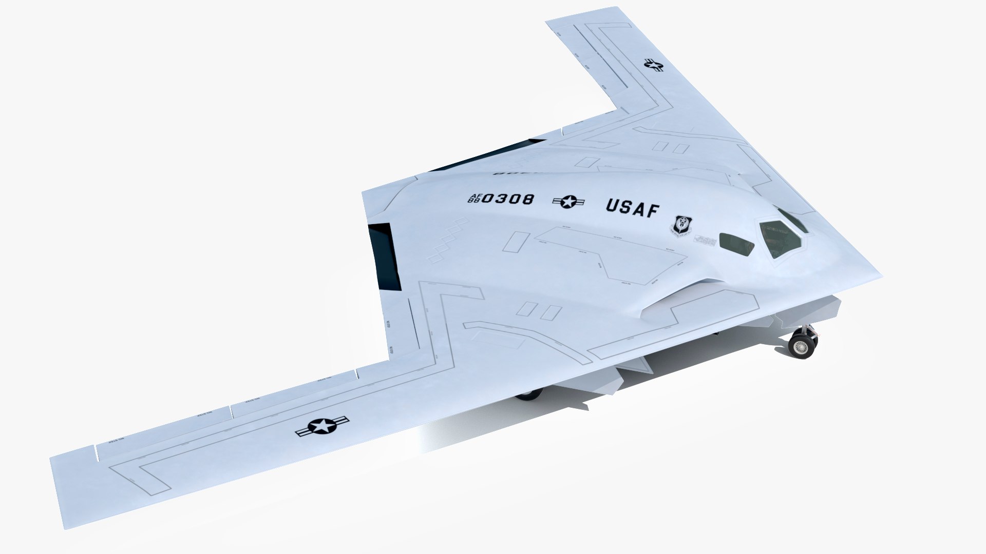 Long-Range Aircraft B-21 Raider 3D model preview