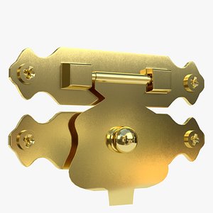 small chest latch 3D model