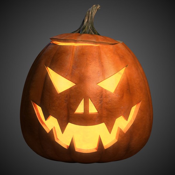 halloween pumpkin heads 3d max