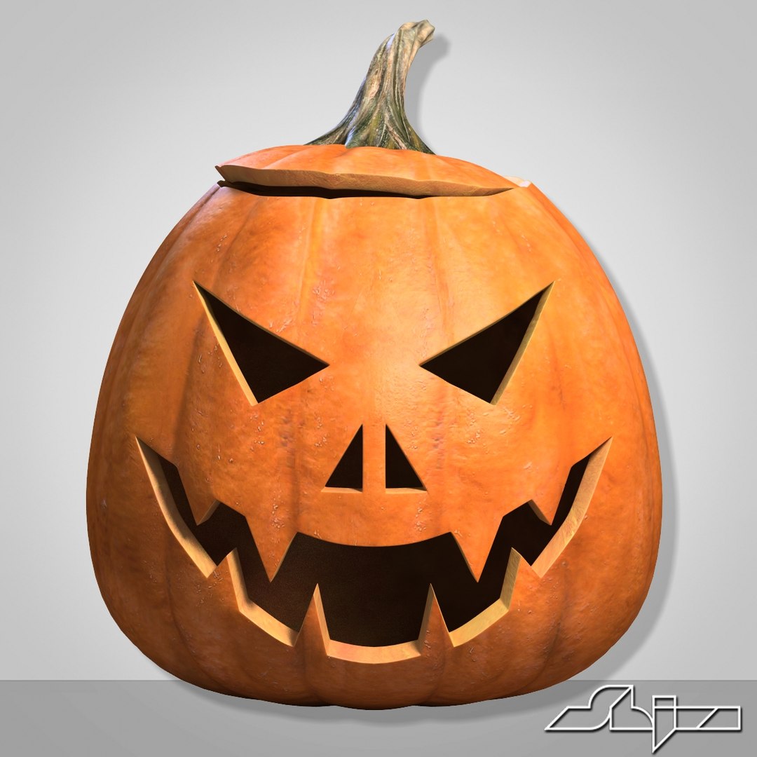 Halloween Pumpkin Heads 3d Max