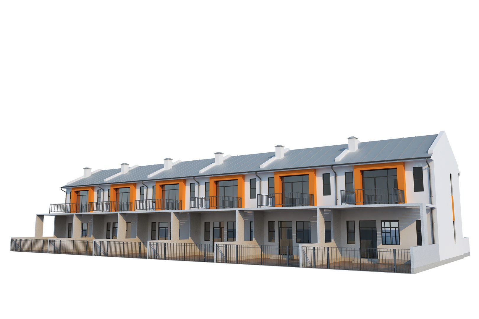 Townhouse House Town Model - TurboSquid 1549007