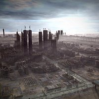 Cityscape Ruined City Destroyed Post Apocaliptic