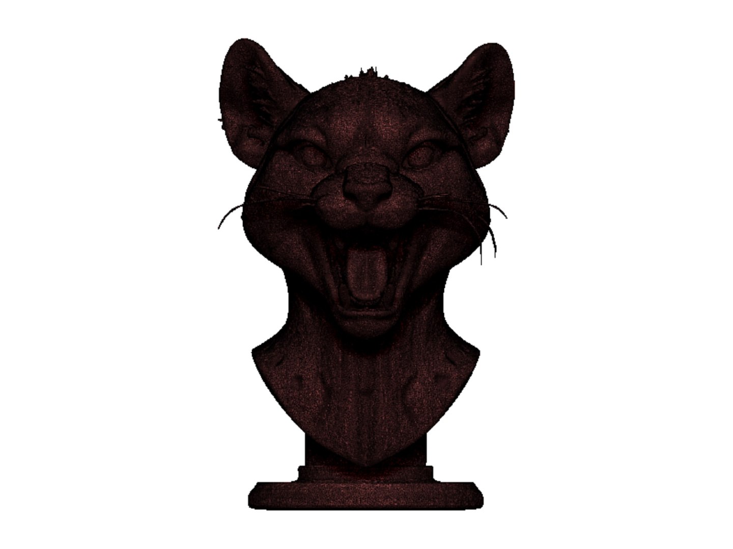Cheetah Head Bust - TurboSquid 2428624