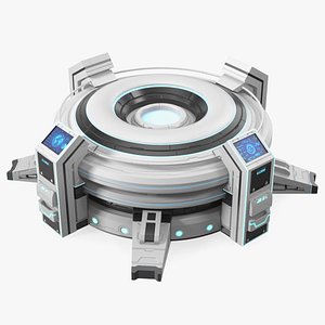 3D Futuristic Control Panel for Planet Exploration model