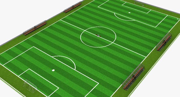 3d football field soccer