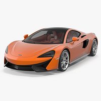 Sports Car McLaren 570GT 2017 Simple Interior
