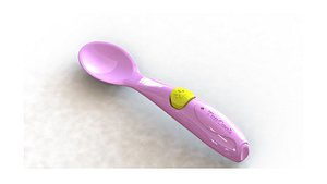 Plastic Spoon for Babies 3D model model