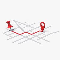 Map Pin Route  Map Location