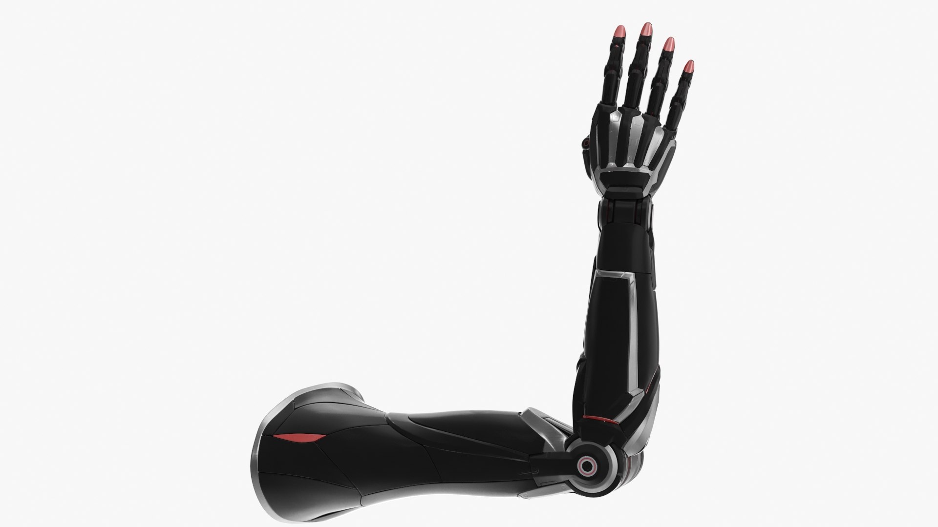 Cyborg Arm 4 Fingers 3D - TurboSquid 2294743