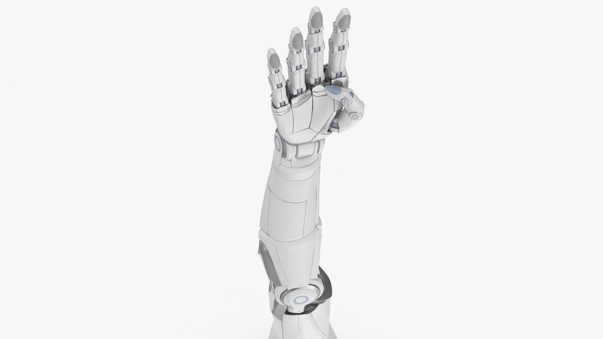 Cyborg Arm 4 Fingers 3D - TurboSquid 2294743