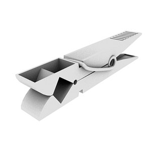 clothespin cloth 3d obj