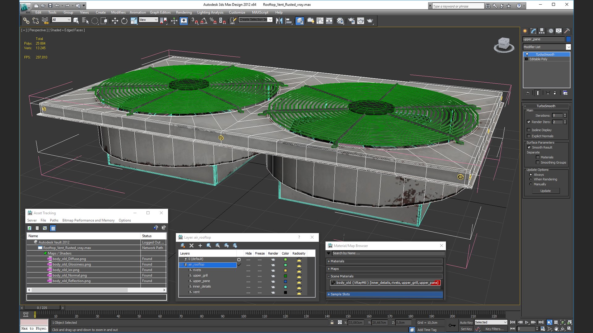 Rooftop Vent Rusted Roof Model - TurboSquid 1462578