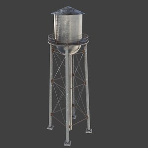 Water tower 01 3D model