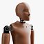 Rigged Crash Test Female and Child Dummy model