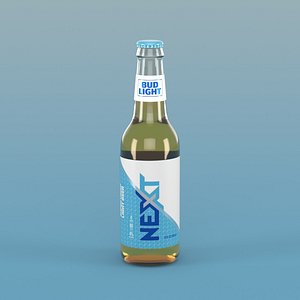 3D model Bud Light Next Beer Bottle 12oz
