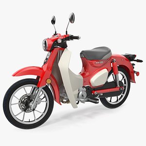 Scooter Honda Super Cub 2024 Red Rigged