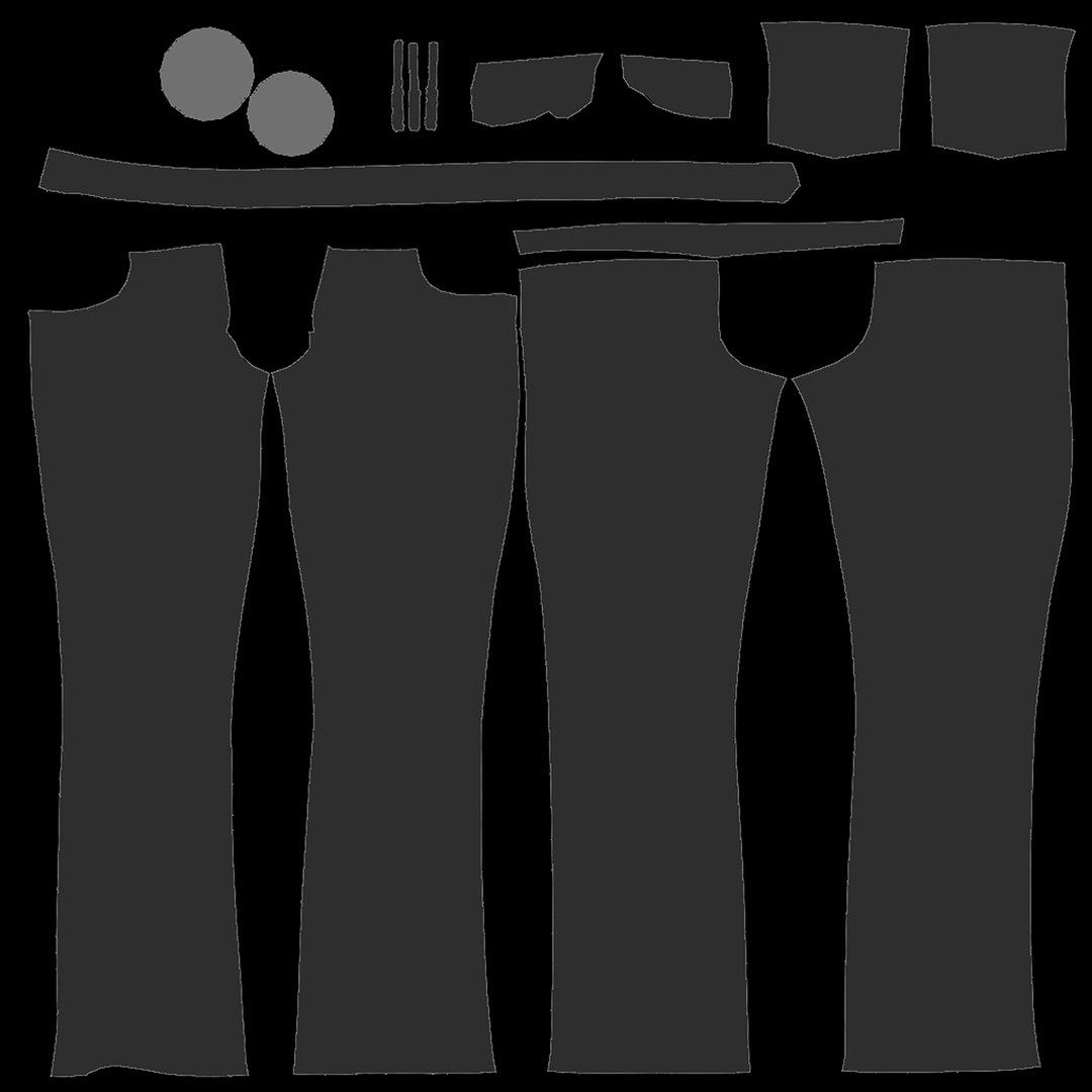 3D Model Mens Jeans Pants V2 TurboSquid 1914723