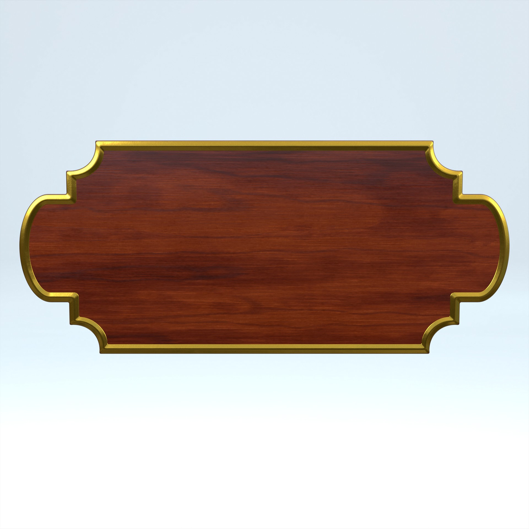 3D Wooden Nameplate model https://p.turbosquid.com/ts-thumb/Up/k5fhsr/O1/animation/jpg/1773952957/1920x1080/turn_fit_q99/23b3f485bbcedaa0e0415aca895317e34e2de20c/animation-1.jpg