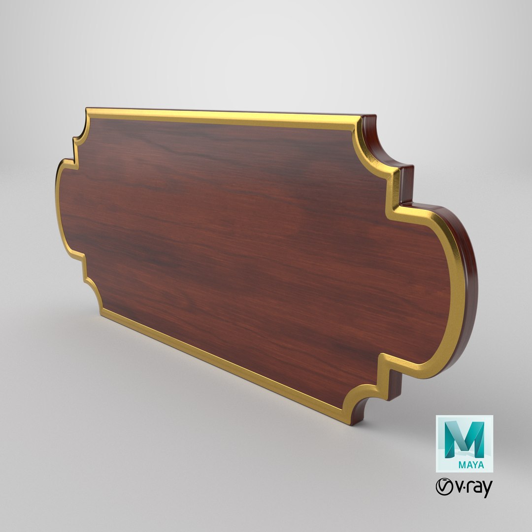 3D Wooden Nameplate model https://p.turbosquid.com/ts-thumb/Up/k5fhsr/Y4/stemcell_maya_vray_render/png/1773963729/1920x1080/fit_q87/d7cdaf79130d1cda61c9eea1882c4e956709ad16/stemcell_maya_vray_render.jpg