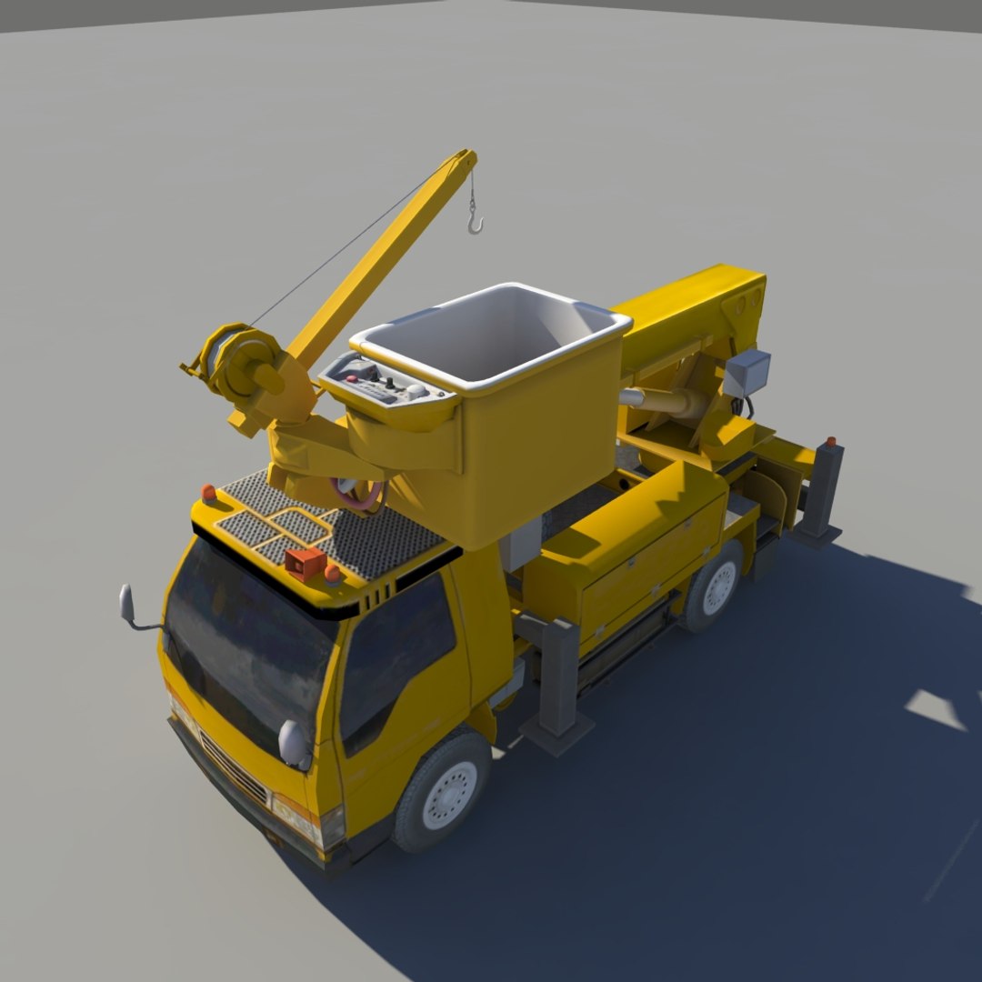 3ds max bucket arm car