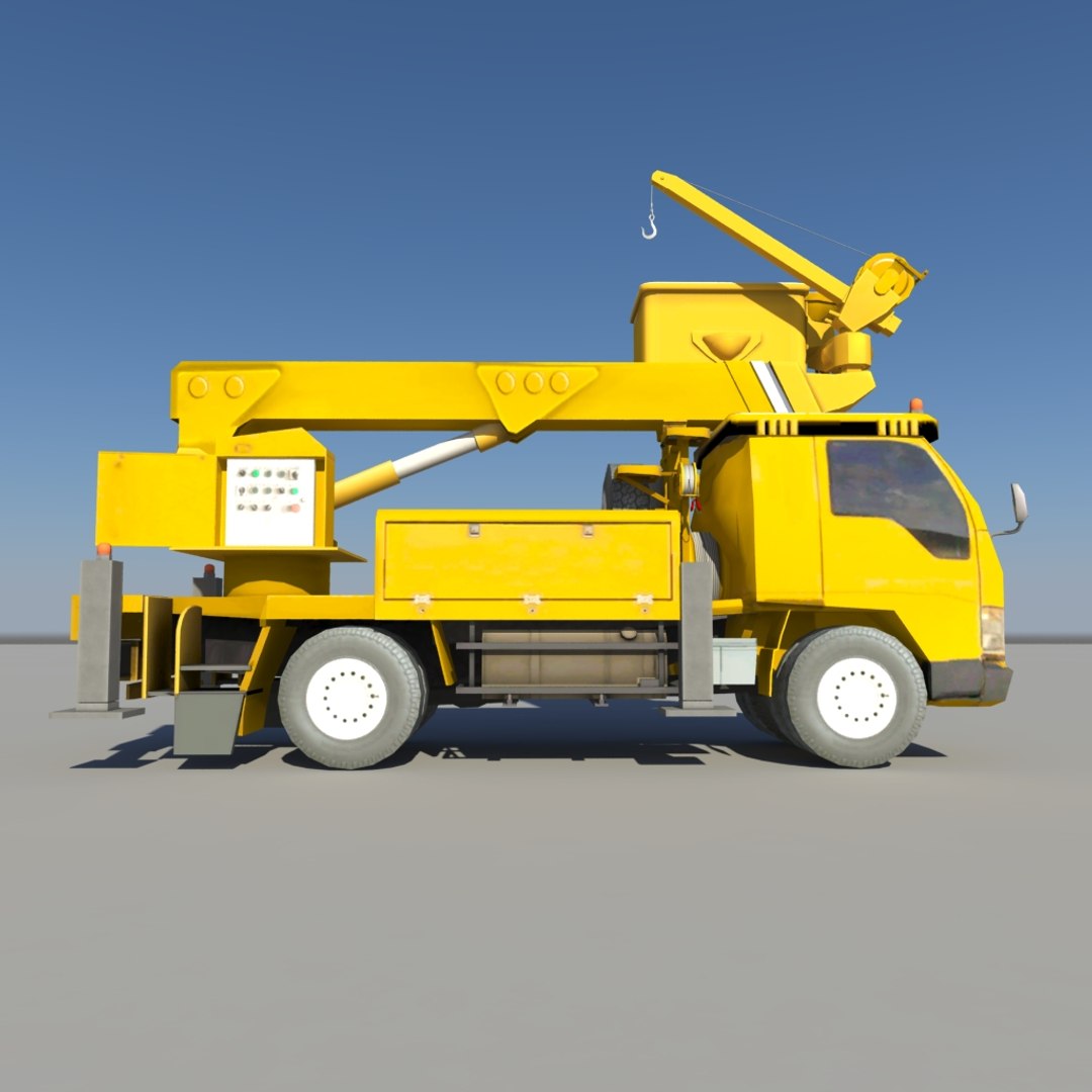 3ds max bucket arm car