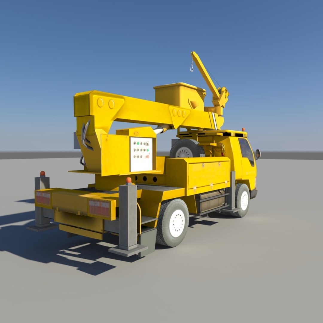 3ds max bucket arm car
