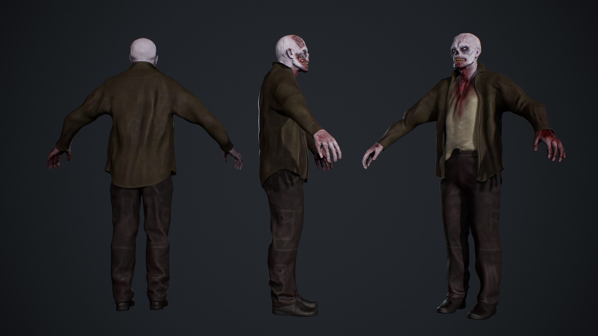 Zombie Male 3D model https://p.turbosquid.com/ts-thumb/Up/n4KHz2/2y/tbrender001/png/1730540882/1920x1080/fit_q87/564e1a27854e5ad4a61aff6bc6a7fef6df2d0b03/tbrender001.jpg