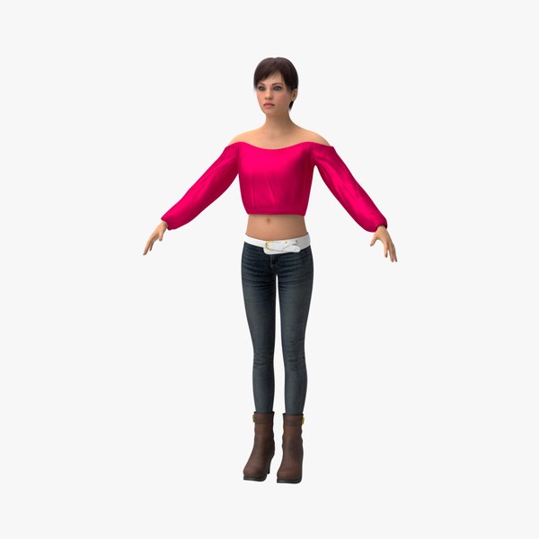 3D female character