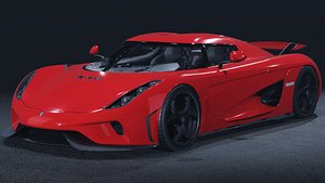 2015 Koenigsegg Regera 3D Model Hybrid Hypercar Direct Drive 3D model