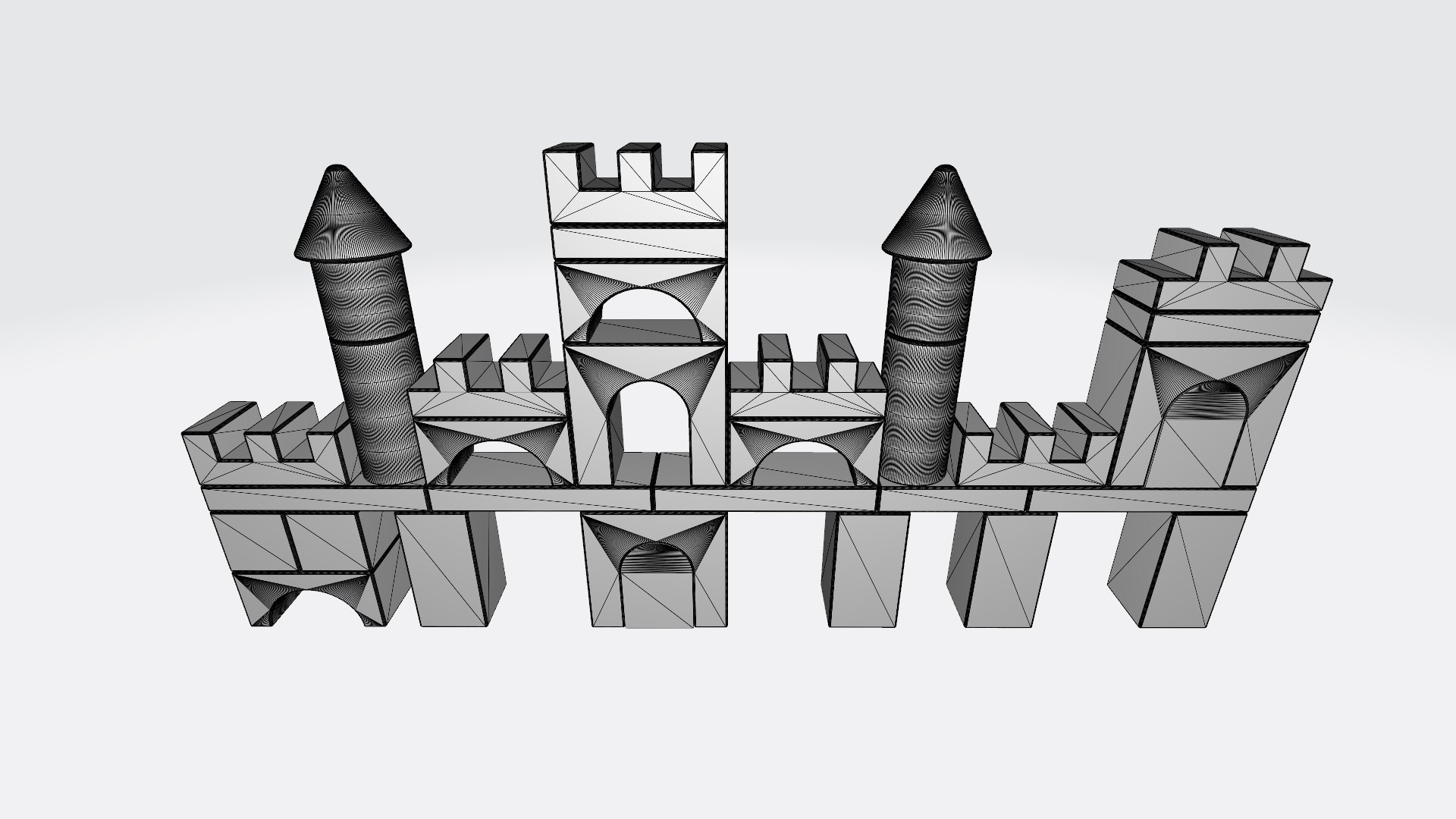 3D Castle Building Blocks Model - TurboSquid 2394981