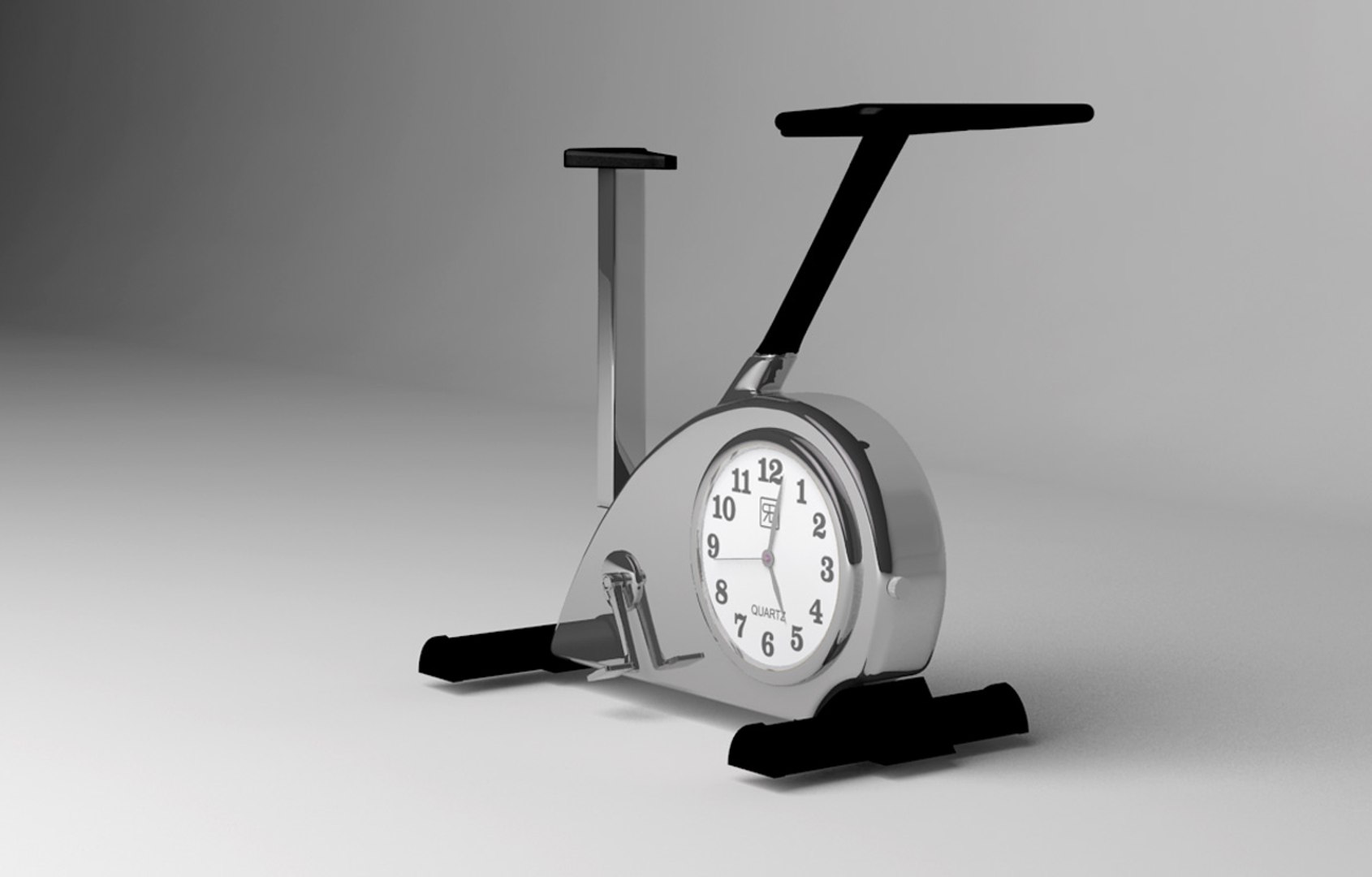 clock bike 3d max