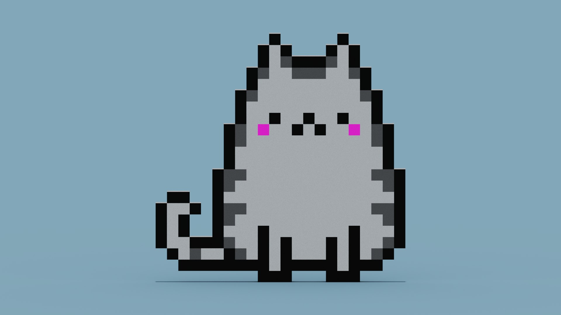 Pixel Cat 3D Model - TurboSquid 1976135