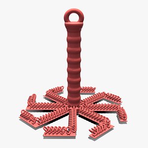 3D Articulated Tassel Whip - 3D Printing model