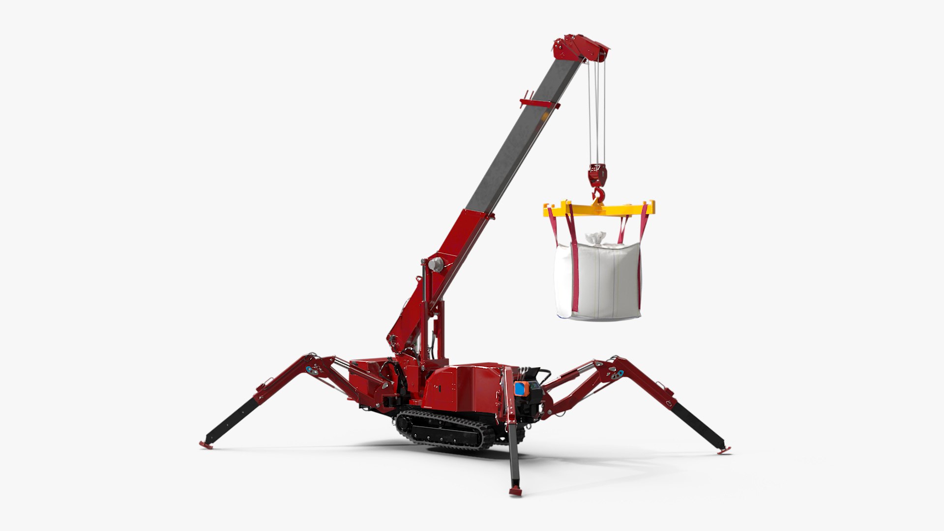Spider Crane with Bulk Bag 3D model preview