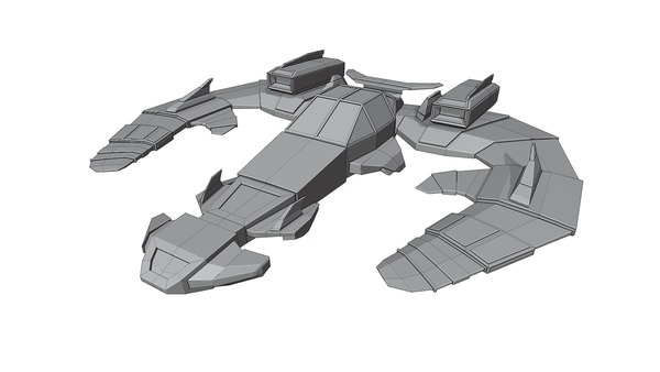 3D Ultra low-poly spaceship - TurboSquid 2042784