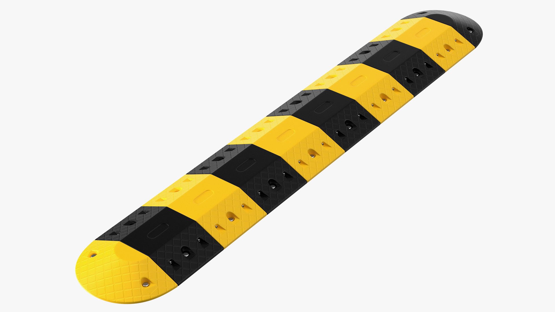 Traffic Safety Speed Bump 3D model preview