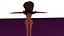 free low poly woman in dress 29