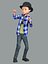 3D Cartoon Rigged Toon Little Boy-yaman Character 3D Model