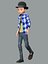 3D Cartoon Rigged Toon Little Boy-yaman Character 3D Model