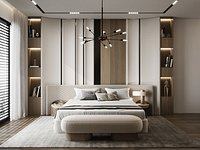 Interior scene bedroom 02