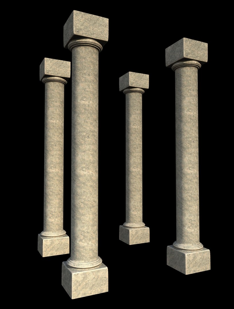 3D Gothic Columns 3D - TurboSquid 1728865