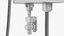 Shower Heater Luxury Style White Left