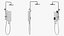 Shower Heater Luxury Style White Left