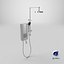 Shower Heater Luxury Style White Left