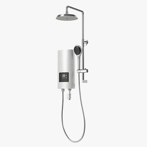 Shower Heater Luxury Style White Left