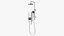 Shower Heater Luxury Style White Left