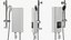 Shower Heater Luxury Style White Left