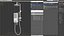 Shower Heater Luxury Style White Left