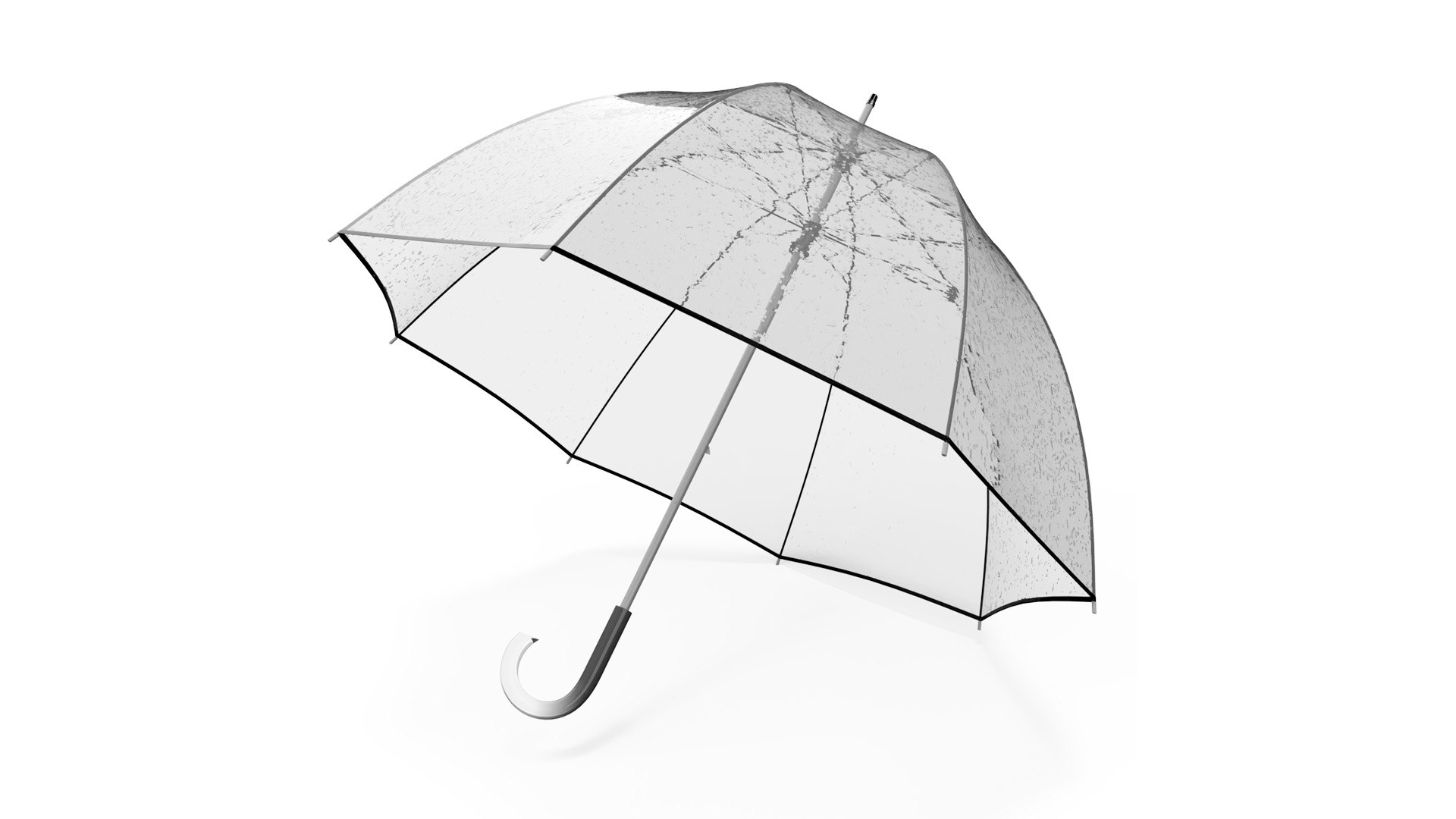 Bubble Umbrella Wet 3D model preview