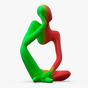 Printed Plastic Sculpture model